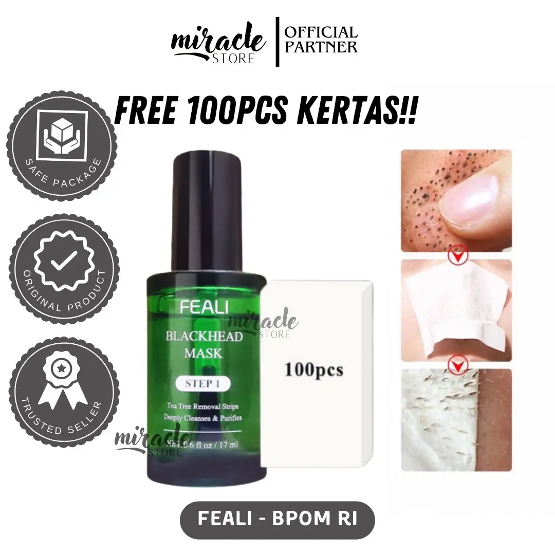 READY! FEALI BLACKHEAD REMOVAL STEP 1 FEALI PENGANGKAT PENGHILANG KOMEDO MASKER KOMEDO FEALI Treatment