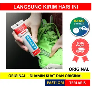 LEM HANJIAO Sepatu Kuat Tahan Air Han Jiao Super Perekat Sandal Tas Sol Perbaikan 60ml 60 ml Shoes Transparant Penambal Tambal Lim Waterproof Water Proof Repair Glue