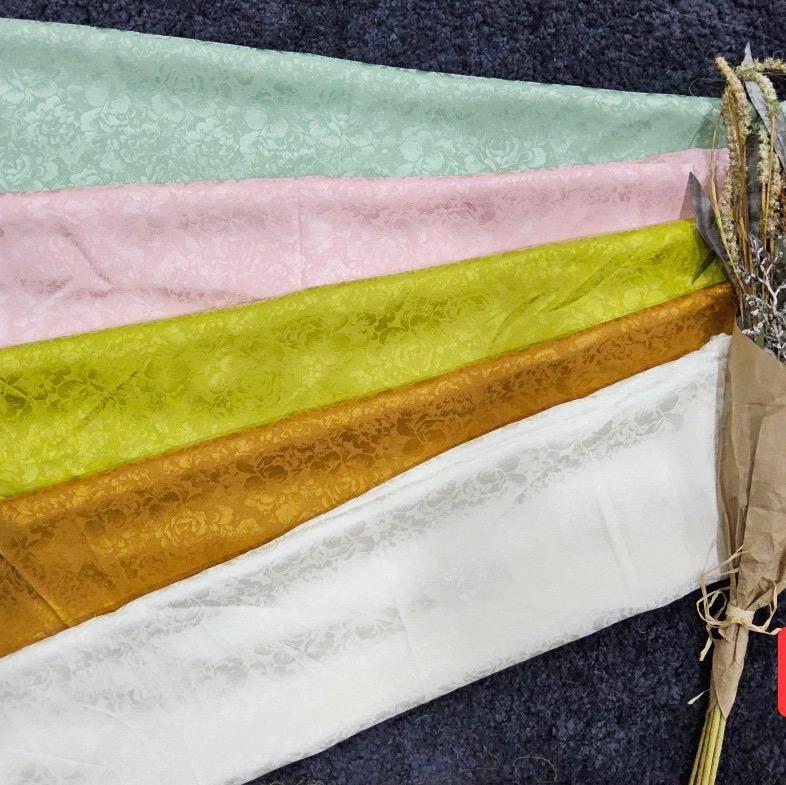 [Vải Naki] Vải Gấm 2 da khổ 1,5m hoa văn may áo dài học sinh, áo bà ba, áo dài cưới, sườn xám, cách Tân