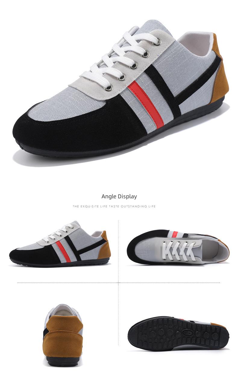 Product Introduction of Men's Casual Shoes Korean Fashion All-Matching Gommino Breathable Work Shoes 18