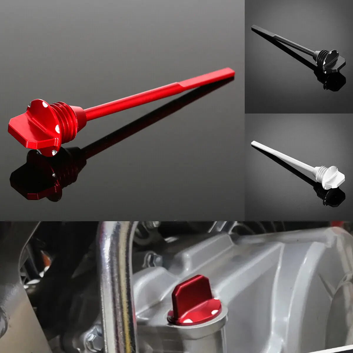 3D CNC Oil Fluid Dipstick Cap Plug Cover For Honda CRF110 CRF110F 2013-2024