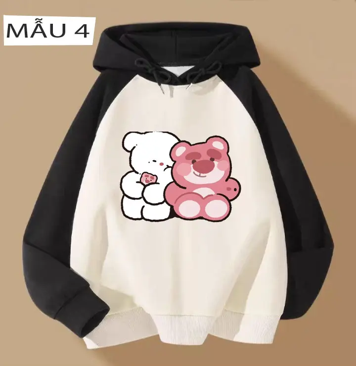 Áo hoodie cho bé gái tay zalang 11816  phom rộng chất nỉ size từ 9 đến 65kg 0