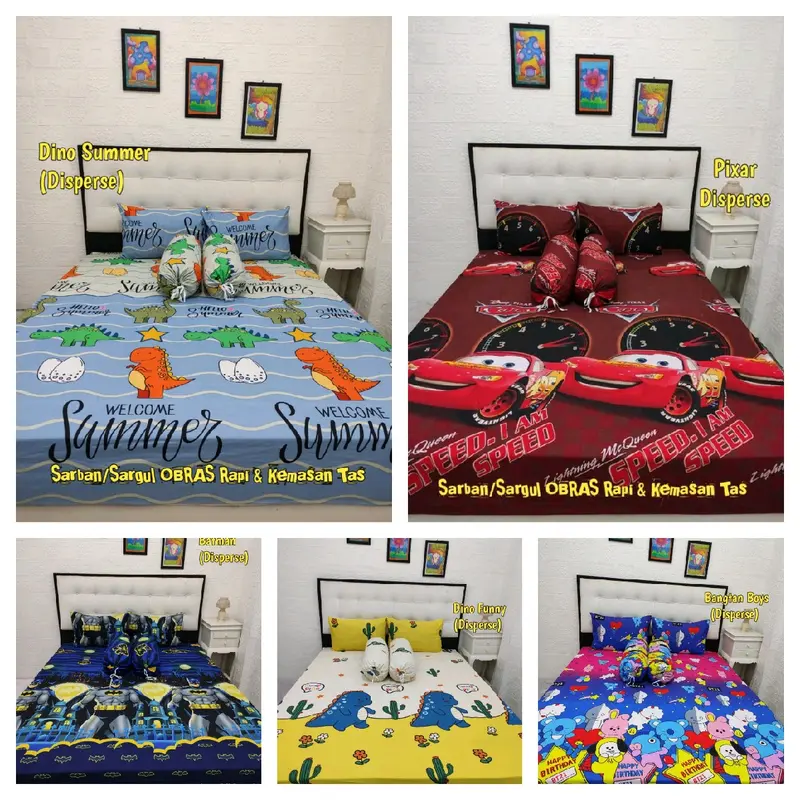 SPREI KEKINIAN MOTIF ANAK COWOK , SPREI AESTHETIC 180x200 Anak Laki Laki 0