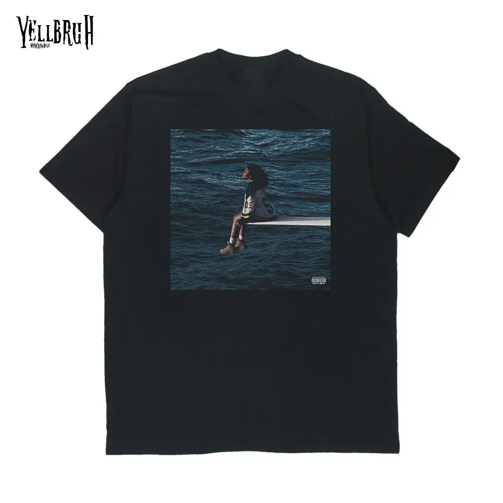 T shirt SZA SOS Hitam Baju Yellbruh Merchandise Tee Kain Kaos