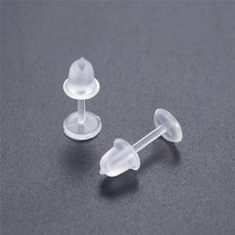 Bông Tai Tự Làm Bằng Nhựa Trong Suốt, Phong Cách Hàn Quốc Và Nhật Bản Mới, 50 Gói, Chăm Sóc Xỏ Khuyên Tai, Đinh Tán Tai, Nút Bịt Tai Thân Thiện Với Môi Trường 3
