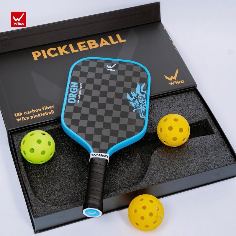 Vợt Pickleball Wika DRGN Dragon Carbon 18K cao cấp chính hãng nguyên hộp sang trọng hoạ tiết rồng siêu đẹp