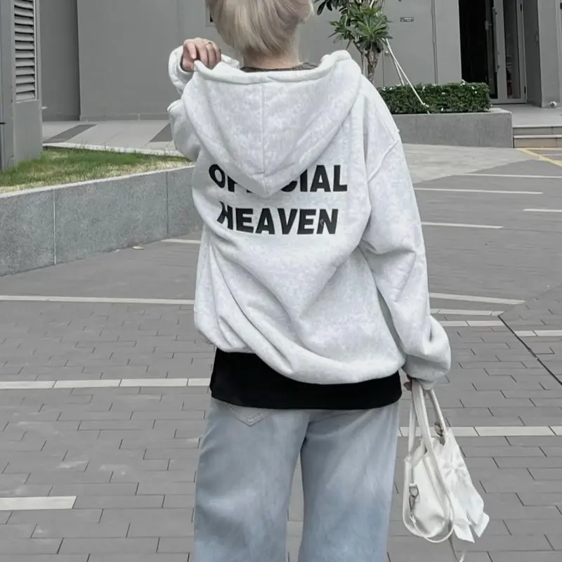 Áo Khoác Nỉ Zip Unisex Form Rộng HEAVEN BASIC - Pqk Boutique 2