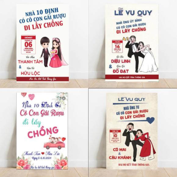 Bảng Welcome trang trí đám cưới - Bảng Cổng Cưới in theo yêu cầu
