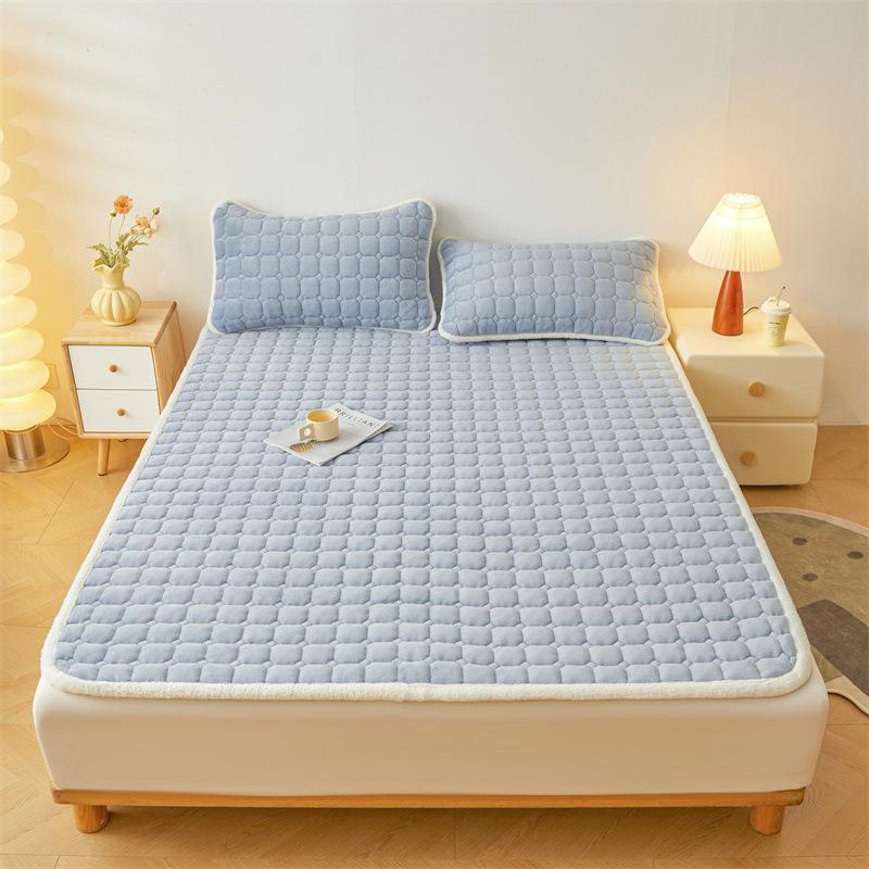Product Introduction of Floral Pattern Bed Protector, 1 Count Thickened Mattress, Soft Comfortable Bed Mattress, Bedding Supplies for Home, Bedroom, Guest Room 5