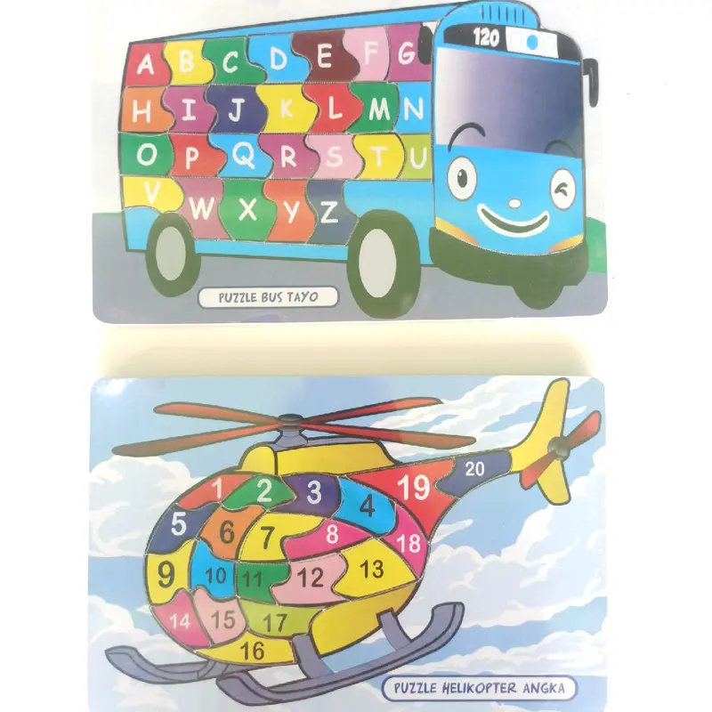 Mainan Edukasi Puzzle Kayu / Mianan Bongkar Pasang Puzzle 2