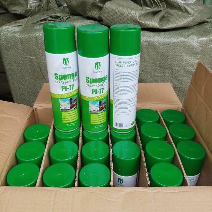 Keo xịt chuyên dụng PJ77 dùng cho tường ẩm mốc bong tróc dán xốp giấy dán tường chắc không bị rớt