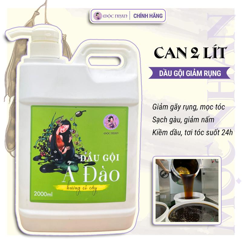 (Tặng xịt) Can dầu gội thảo dược Mộc Nhan 2L - Chăm sóc tóc suôn mượt