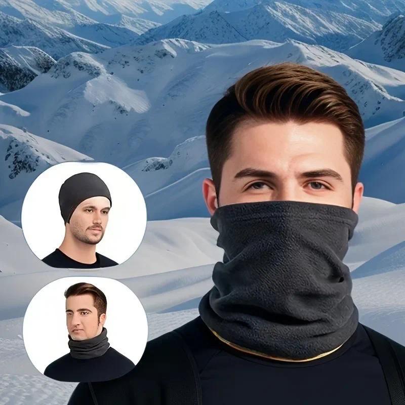 Fleece Warm Winter Windproof Neck Tube Scarf for Men Women Bandana Mask Half Face Cover Cycling Ski Sport Camping Hiking Scarf 1