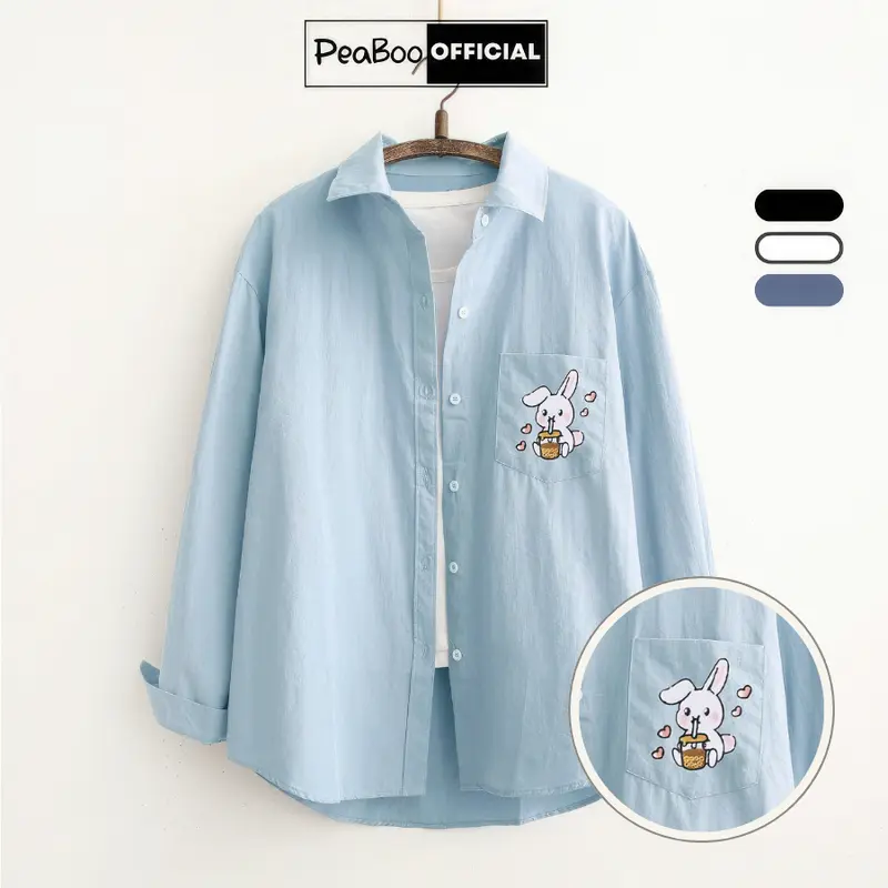 [BST SƠ MI - GIÁ TRẢI NGHIỆM] Áo Sơ Mi By PEABOO Mã BST00 Chất Mềm Mịn Dành Cho Nam Nữ 4