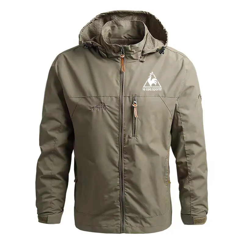 Áo Khoác Softshell Nam, Le coq sporti, Áo Khoác Có Mũ Nhiều Túi, Chống Nước Và Chống Gió, Thích Hợp Cho Các Hoạt Động Ngoài Trời Như Đi Bộ Đường Dài Và Cắm Trại
