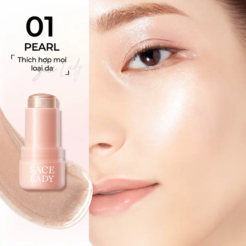 Thỏi Hightlight Dạng Thạch SACE LADY Nước Rạng Rỡ Lâu Trôi Phát Sáng Kết Cấu Thạch độc đáo Rosslyn 8
