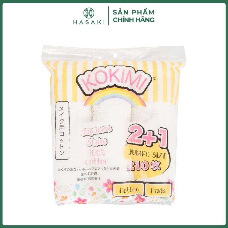 Bông Tẩy Trang Mihoo Kokimi Bông Tròn Túi 210 miếng | HASAKI BEAUTY Cosmetic Trang Điểm