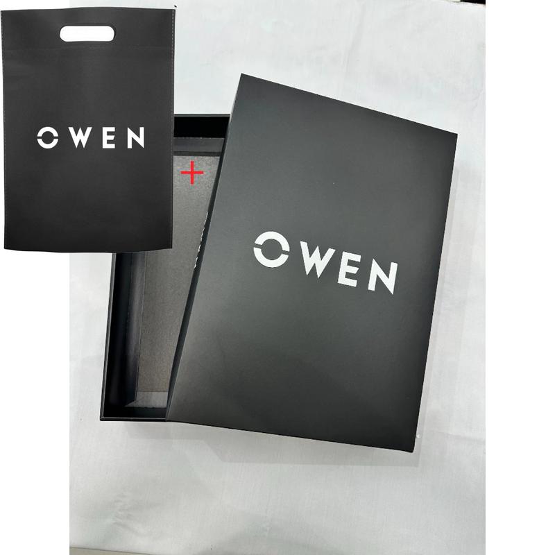 Túi vải & Hộp giấy đựng Áo sơ mi quần tây - Owen shop không gấp hộp trước vì vận chuyển sẽ bị móp méo khách nhận hộp và xem hướng dẫn gập nhé