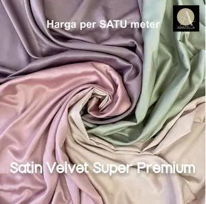 SATU meter Kain Satin Velvet Super Premium
