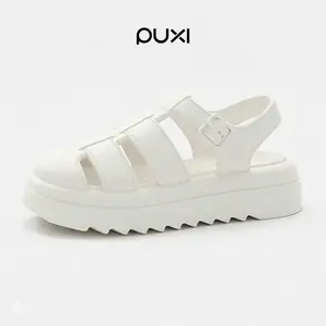 PUXI Sandal Wanita Dewasa Seola Soft Steps Wedges Kasual Sendal Cewek Hangout Premium Elegancy Size 36-41
