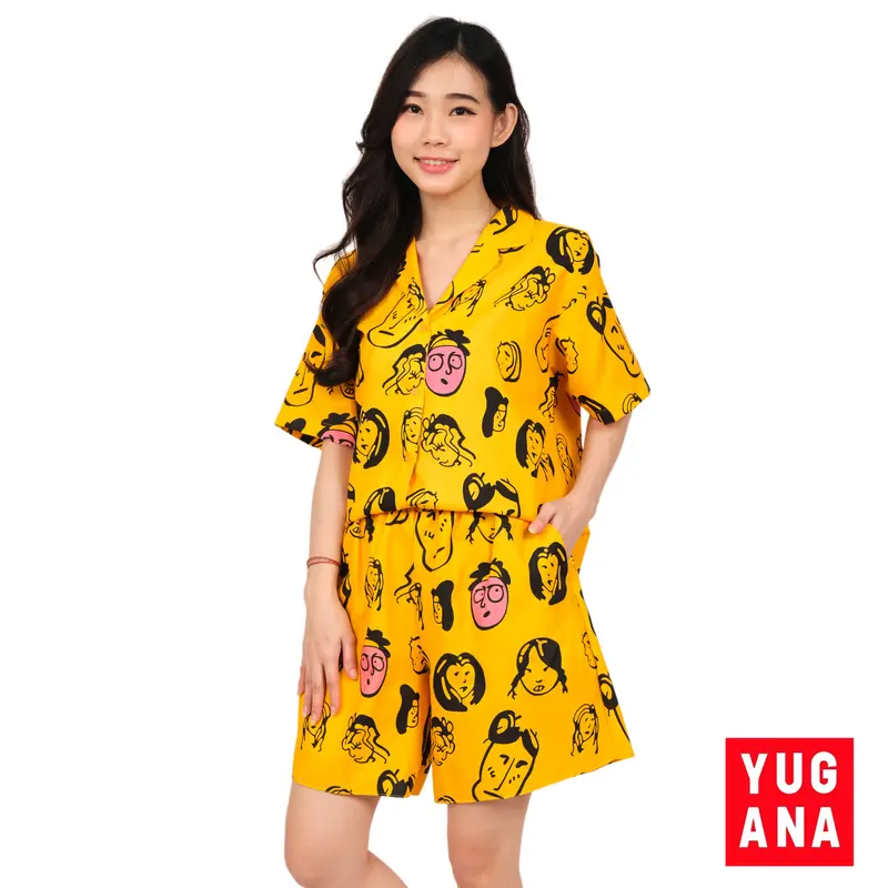 Yugana - DARRA Setelan Wanita Lengan Pendek 2