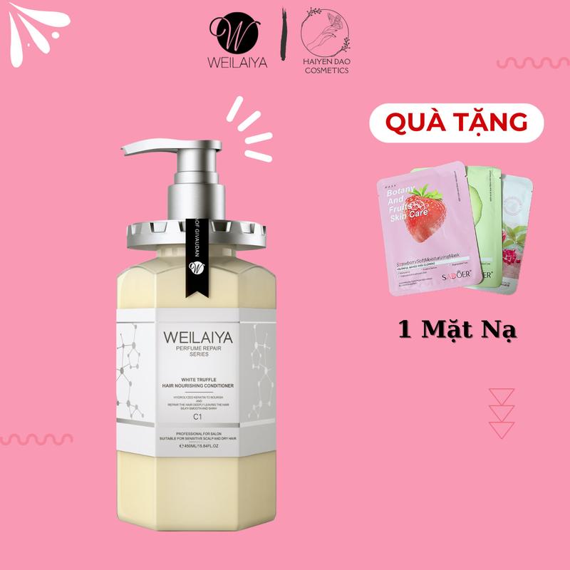   WEILAIYA  Tặng 1 Nạ  DẦU XẢ PHỤC HỒI ĐA TẦNG NẤM TRUFFLE WEILAIYA  Cho tóc hư tổn khô xơ nhuộm tẩy Women Nữ  Gội đầu  Chính hãng  