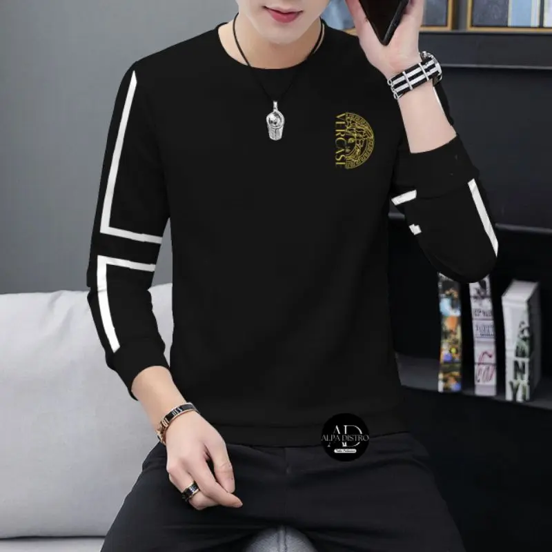 KAOS PRIA> KAOS PRIA LENGAN PANJANG> KAOS PRIA MODEL TERBARU KOREA> KAOS PRIA KEREN > KAOS PRIA MODEL SABLON