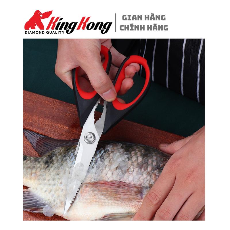 Combo 3 Kéo Cắt Gà Vịt Đa Năng Cao Cấp Chính Hãng KingKong Nhật Bản Sử Dụng Thép SK5 Chống Rỉ 7