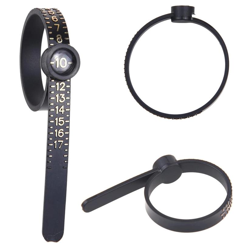 Ring Size Measuring Tool, Reusable Ring Size Measuring Tool with Magnifier, Hand Measuring Tool for Home & Office 3