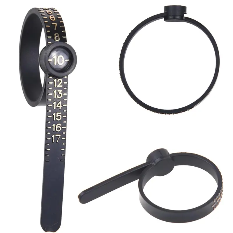 Ring Size Measuring Tool, Reusable Ring Size Measuring Tool with Magnifier, Hand Measuring Tool for Home & Office 3