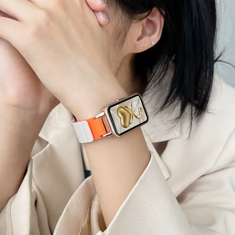 Strap for Huawei Band 10/9 Strap ukuran silikon Tali Huawei Band 8 Strap Huawei Band Waterproof  Strap strap  huawei  band  10 huawei  band  8 6