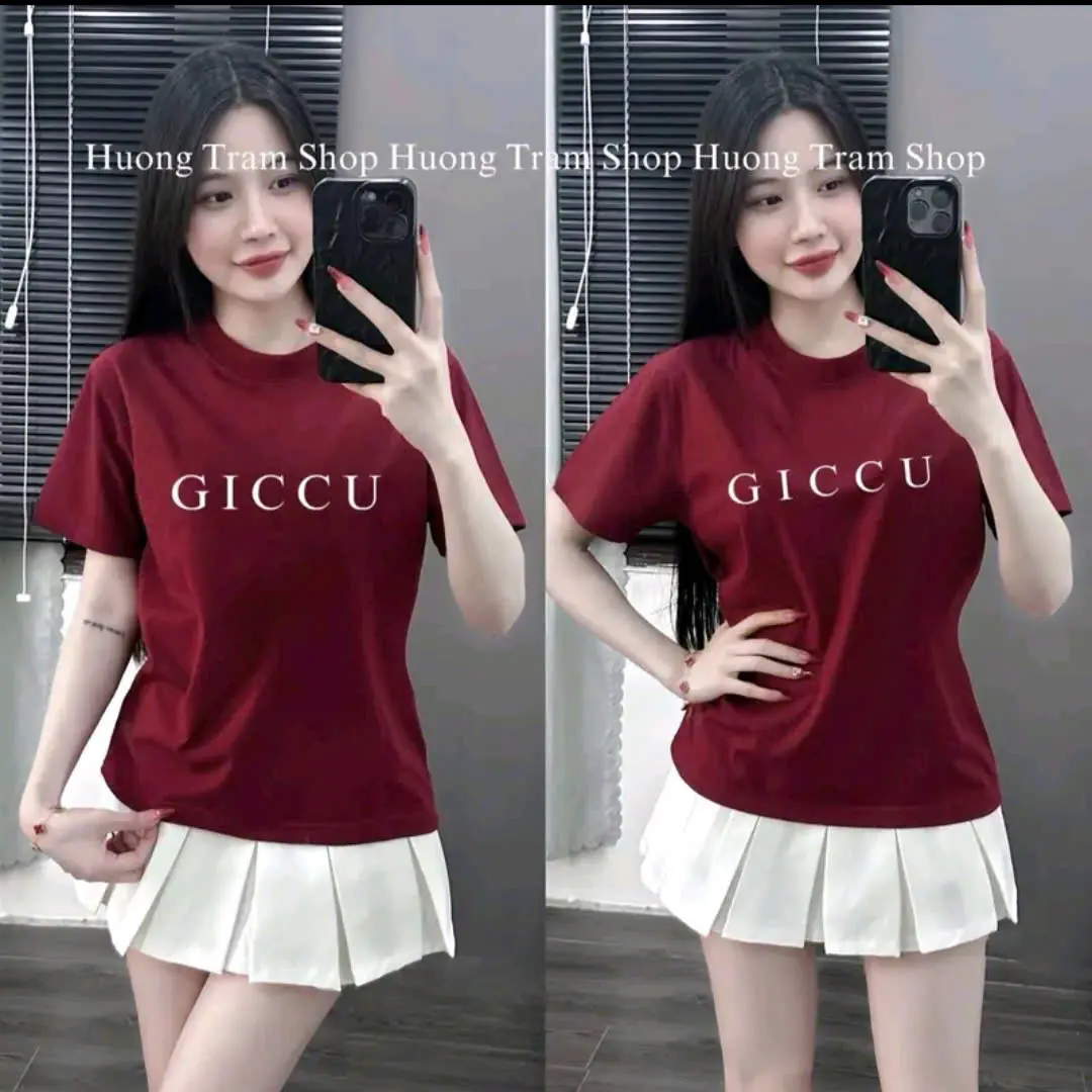 Áo Thun Hè GICCU Nam Nữ Chất Cotton Thấm Hút Tốt - Thiết Kế Thời Trang - Áo, Menswear