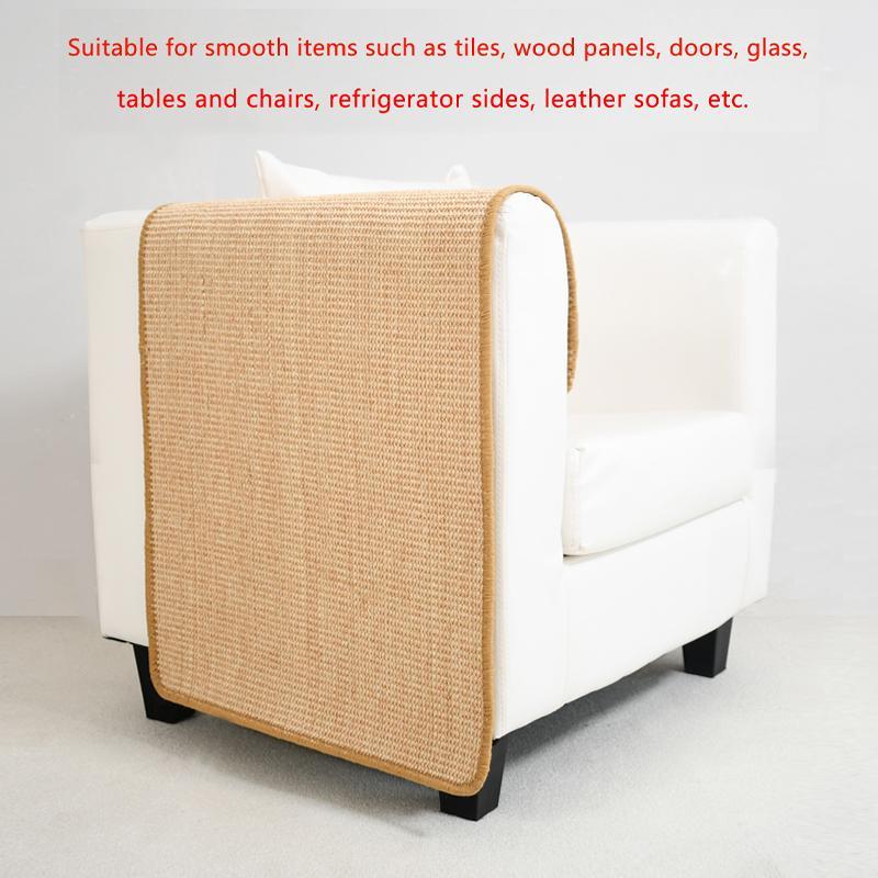 Stickable Cat Scratching Mat, Non-slip Sisal Rope Cat Scratcher Toy, Cat Scratcher Pad, Home Pet Natural Furniture Accessories 8