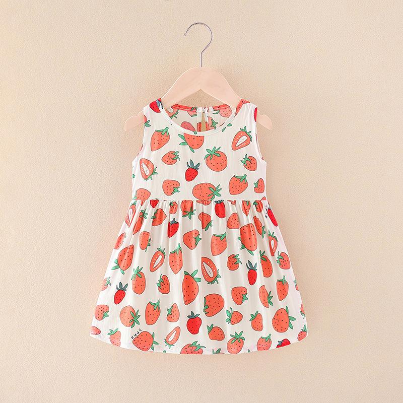 Product Introduction of Princess vest skirt girls dress foreign style summer dress little girl sleeveless skirt 9