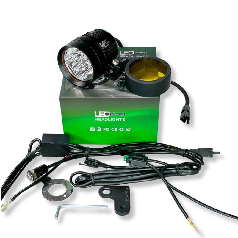 COMBO Đèn Trợ Sáng L4X SST BMU - 45W 12V Mạch Passing V1 Pro Dây Nguồn Cầu Chì Đấu Sẵn Lắp - Phụ Kiện Phụ Tùng Đèn Xe Máy