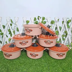 [6 Set] Basi Prasmanan Panci Classic Plastik Isi 6 | Basi Tutup | Murah | Elegan | Tahan Panas | BPA Free | Food Grade | Bisa COD Kitchenware