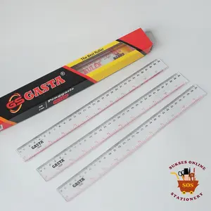 SOS Penggaris Gasta 30cm(12pc) / Penggaris Plastik / Ruler
