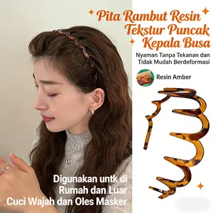 Headband Comb / Bando Korea / Bandana Zigzag Braid Headband Clip Shiny / Bando Velvet Pillow Bando Rambut