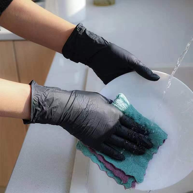 Găng tay dùng một lần, chất liệu PVC, Nitrile và cao su, cấp thực phẩm, dày dặn, không thấm nước và chống dầu, thích hợp để làm tóc, sửa răng, làm sạch ô tô, chống mài mòn, năm 2024 Rửa Bát Đồng 5