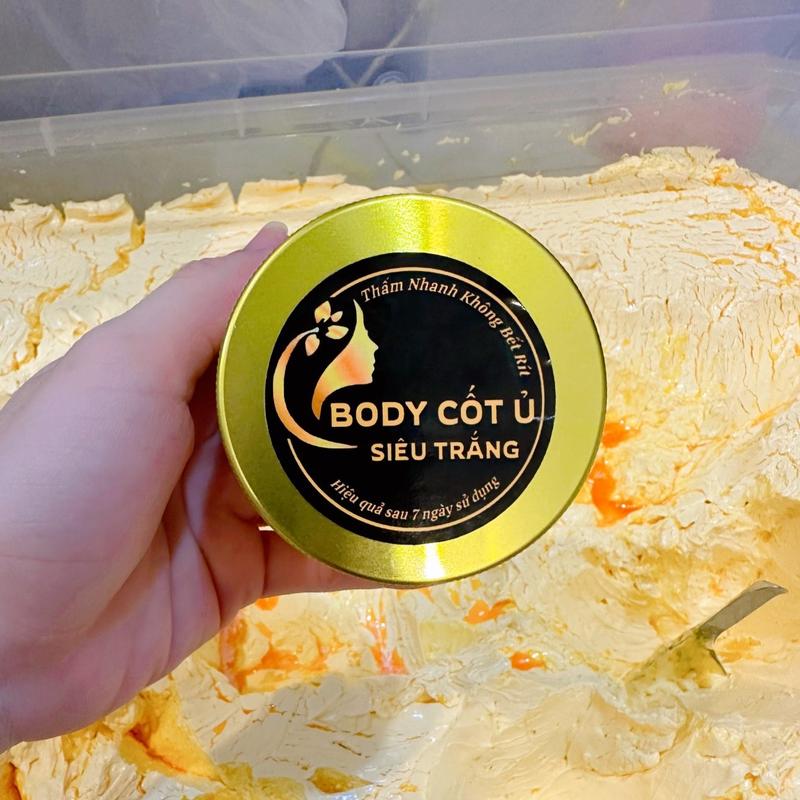 Kem Body Cốt Ủ Siêu Trắng Mix Tẩy Bật Tone Mạnh 100gr Dưỡng Da Ngâm Đen Chai Lì Làm Sáng Da