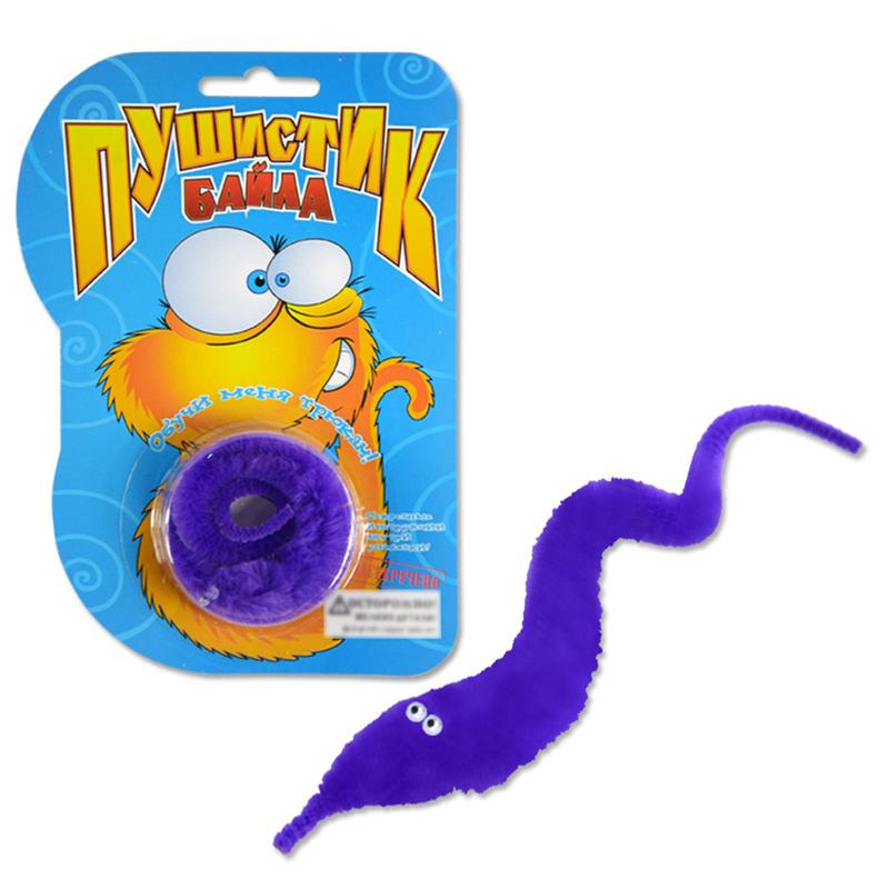 Product Introduction of 1pcs Magic Twisty Fuzzy Worm Wiggle Moving Sea Horse Kids Trick Toy 24