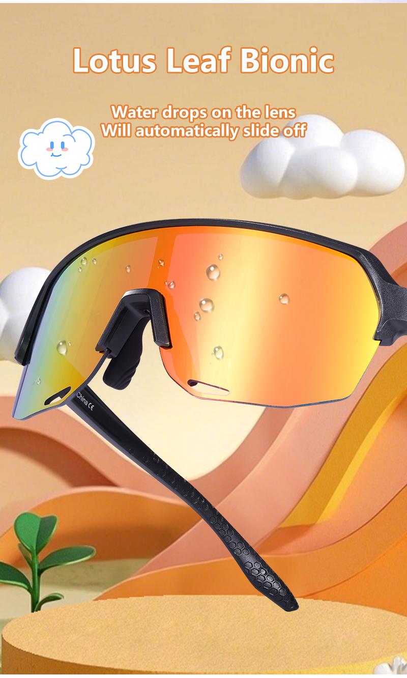 Product Introduction of SCVCN Fashion Kids Sports Glasses Anti-fall, Anti-slip, Anti-ultraviolet, Cycling, Skateboarding, Running, Baseball Sunglasses 5