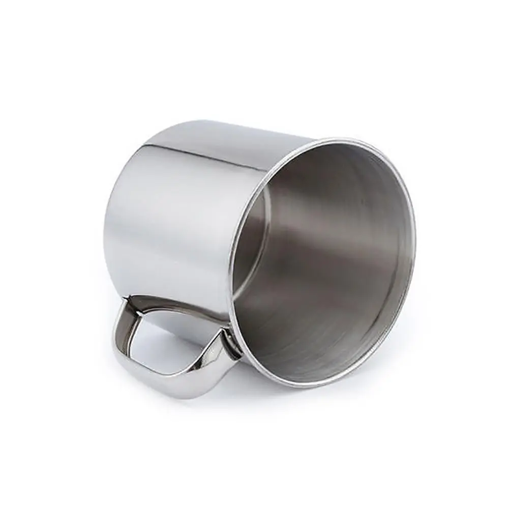 Cốc inox có quai Cốc mầm non Ca inox có nắp đậy chống bỏng
