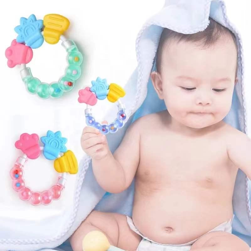 baby silicone teether chew toy rattle toy and teether Toddle - TikTok ...