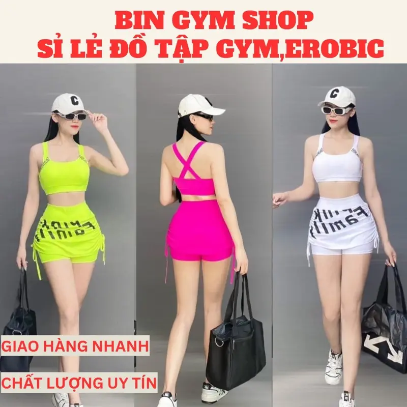 Bộ tập gym, erobic, yoga, váy rút in chữ áo bra  đồng phục cho đội nhóm Chạy Bộ Tập Thể Dục Thể Dục [Mẫu 01] kingsport lenga Tập Yoga
