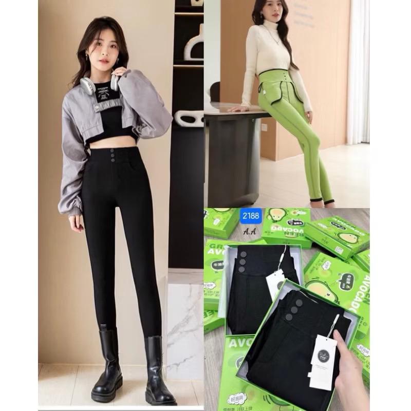 Product Introduction of [Có Lót Lông] Quần legging bơ AVOCADO Chuẩn Hàng QC Lót Lông Nỉ cạp cao nâng mông siêu tôn dáng - Nữ 2