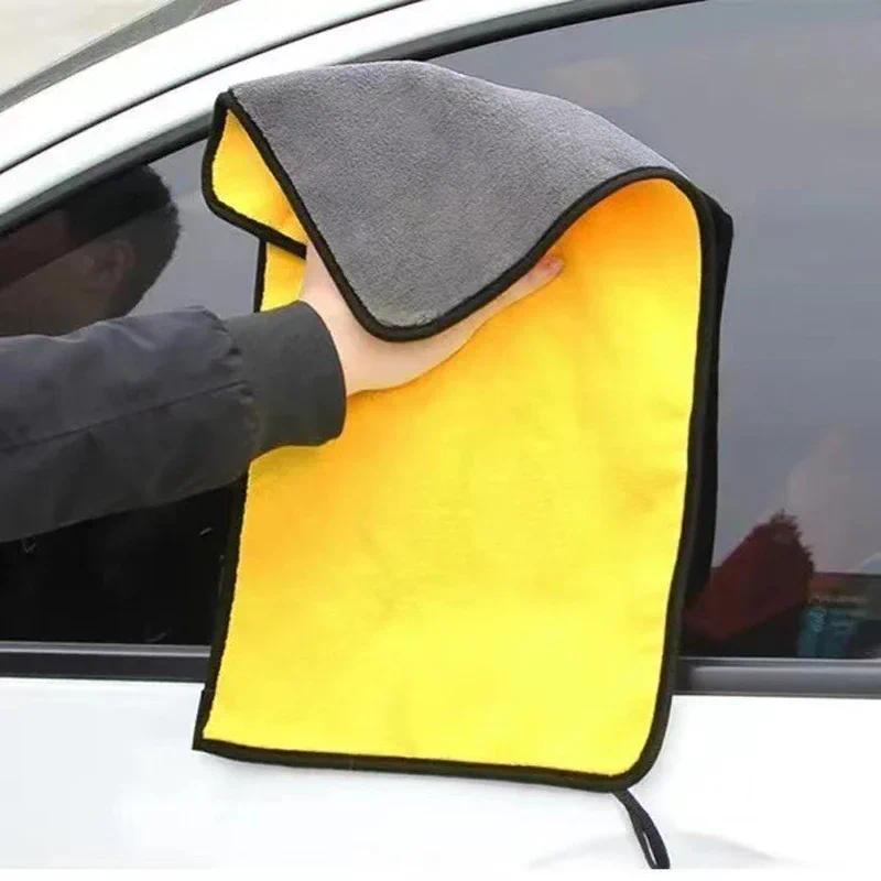 Product Introduction of 30x30/60CM Auto Car Wash Microfiber Towel Car Cleaning Drying Cloth Hemming Cars Care Cloth Detailing Cars Wash Towel For Toyota 9