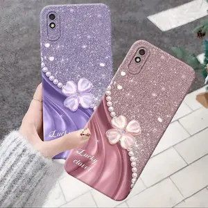 Case Compatible REDMI 9A Softcase Procamera Silicon Case motif sheen flow  Silicon - Cassing HP - Soft Case Anti Slip Pelindung Cover Belakang