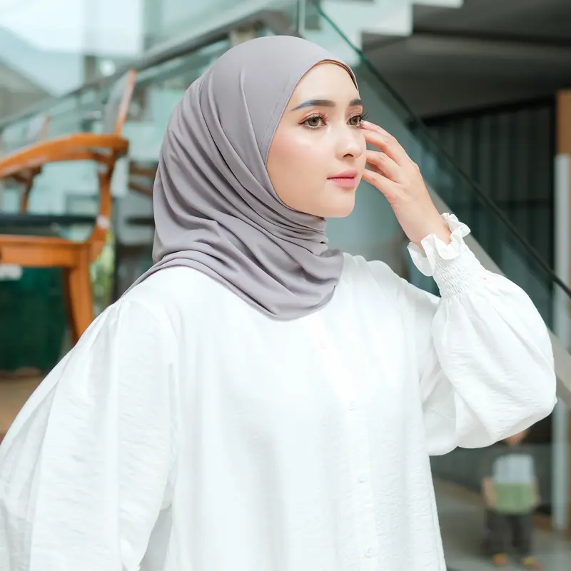 𝐒𝐇𝐄𝐄𝐕𝐀 - ZEEVA | PASHMINA INSTAN JERSEY SHEEVA HIJAB PREMIUM Kerudung Muslim Panjang Cantik Pad Wanita 5