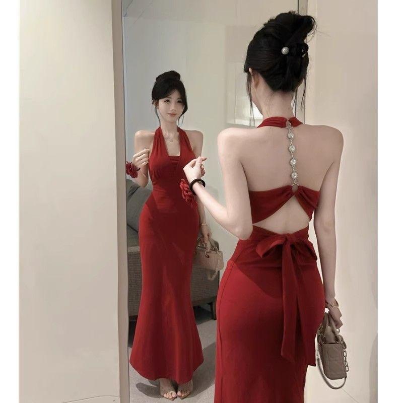 slim fit dress slacks Ladivine CD393 Long Prom Fitted Evening Formal Dress main image 0